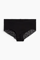 MAMA 5-pack Lace-trimmed Cotton Hipster Briefs