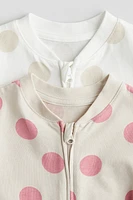 2-pack Cotton Pajama Jumpsuits