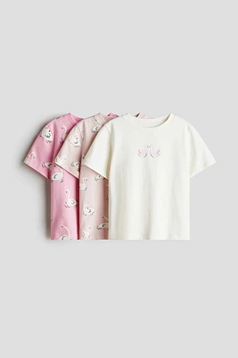 Lot de 3 hauts en jersey imprimé