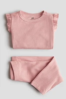 Ensemble côtelé en coton