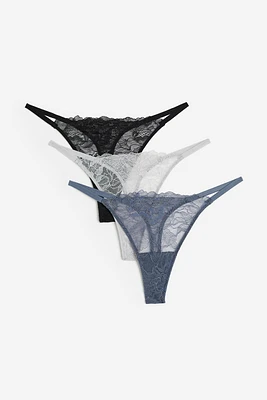 3-pack Lace Thong Briefs