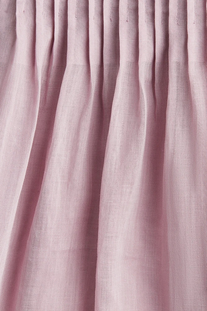 Pintucked Ramie Skirt
