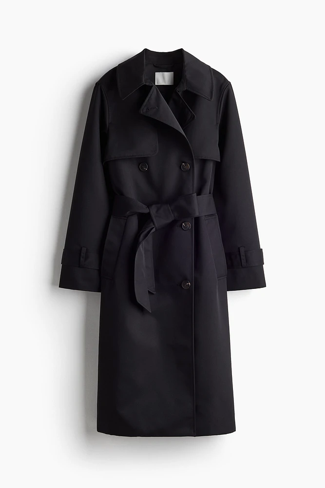 Double-breasted Twill Trench Coat