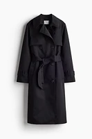 Double-breasted Twill Trench Coat