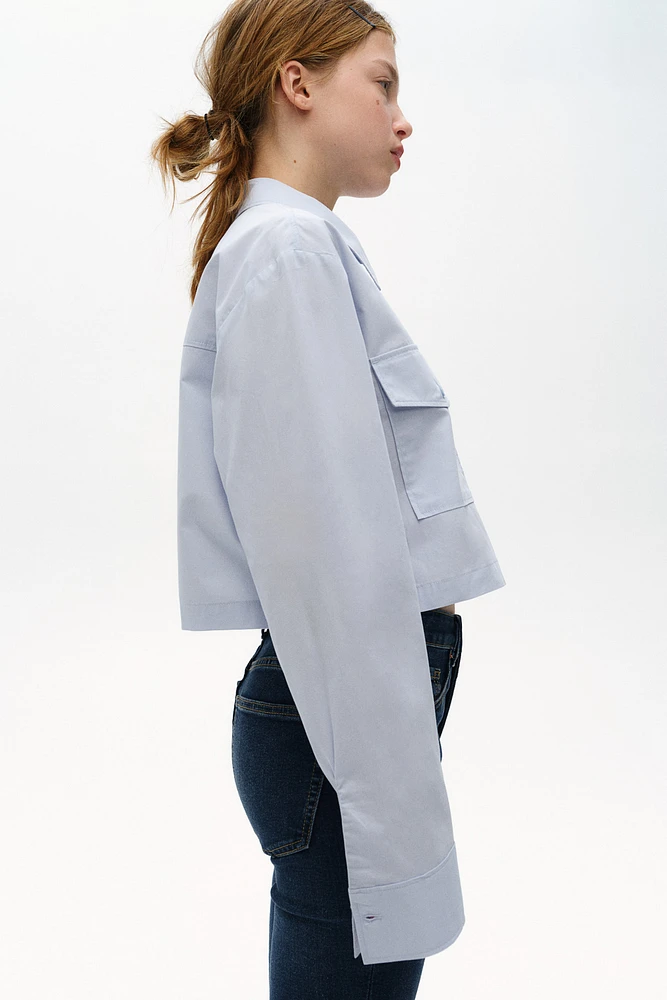 Cropped Cargo Shirt