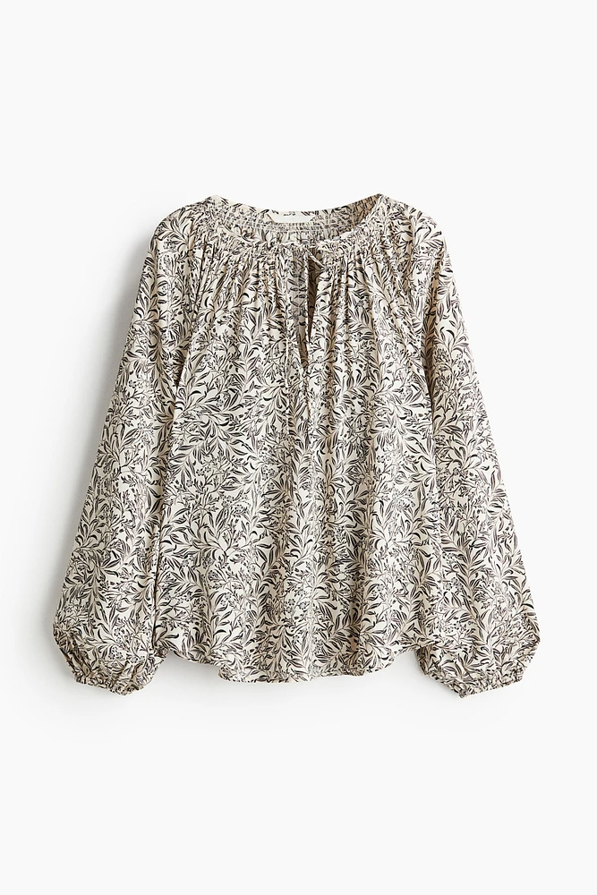 Oversized Crêpe Blouse