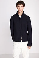 Regular Fit Textured-Knit Cardigan