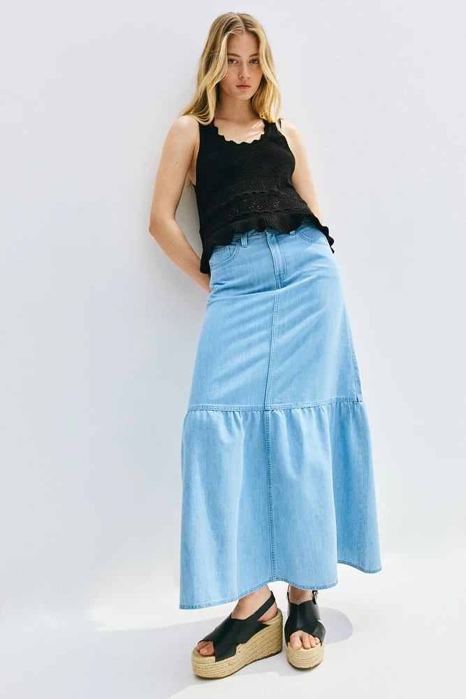 Crochet-Look Sleeveless Top