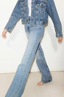 Jean évasé taille haute