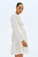 MAMA Robe avec broderie anglaise