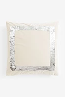 Cushion Cover with Flip-sequin Motif