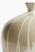 Hand-Painted Terracotta Vase
