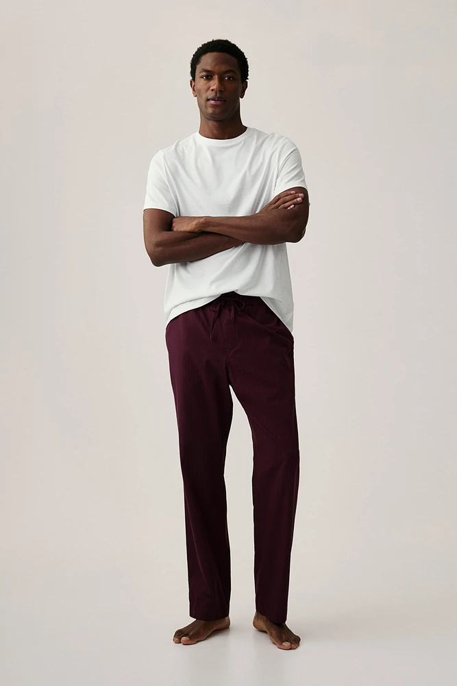 Relaxed Fit Poplin Pants