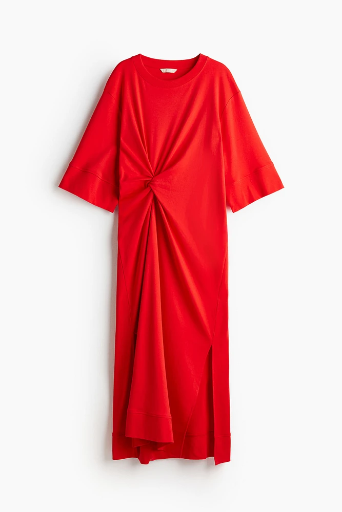 Twist-detail T-shirt Dress