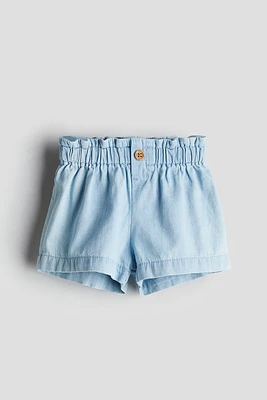 Cotton Paper-bag Shorts