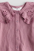 Cotton Blouse with Collar