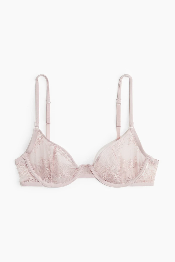 Non-padded Underwire Lace Bra