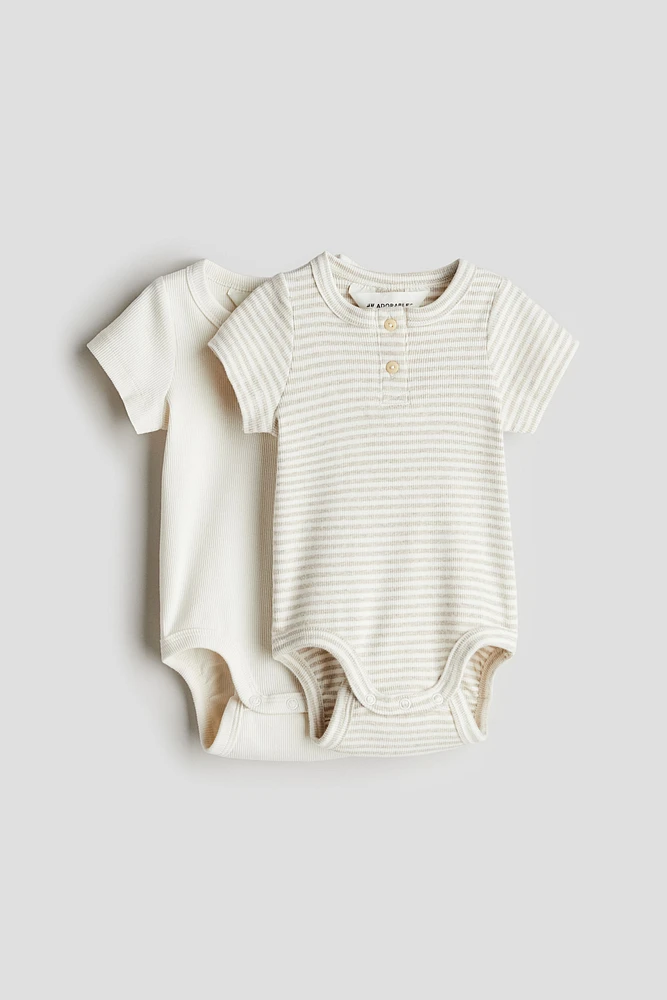 2-pack Henley Bodysuits