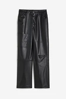 Denim cargo trousers