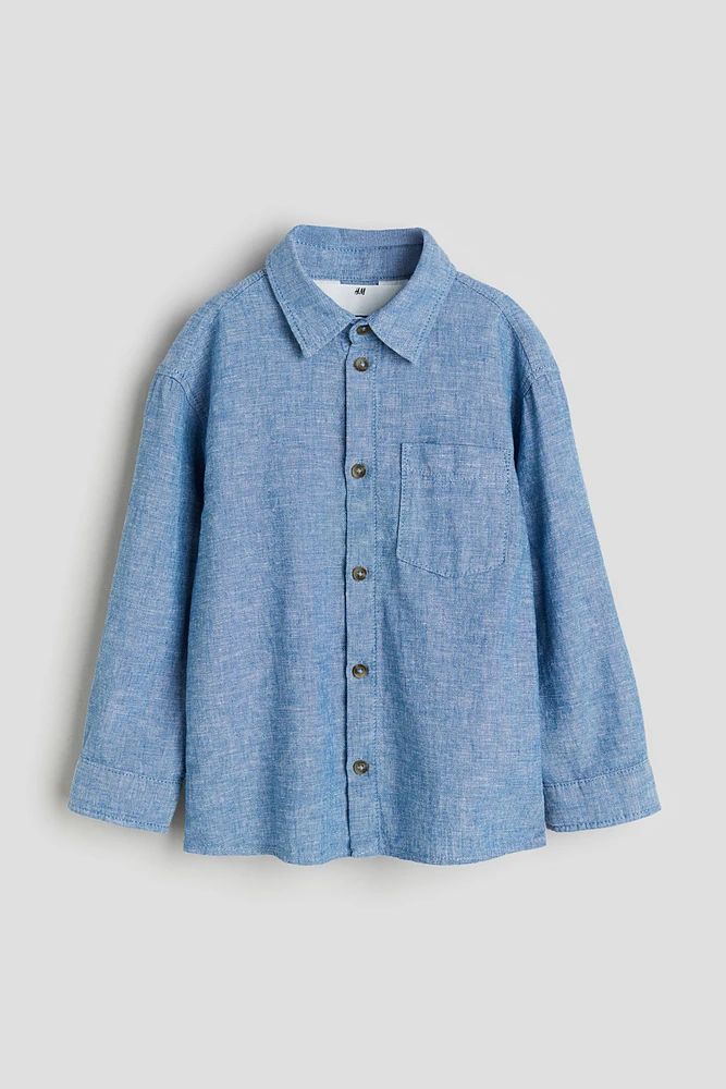 Linen-blend Shirt