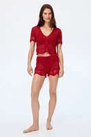 Crochet-Look Beach Top