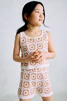 Crocheted Cotton Shorts