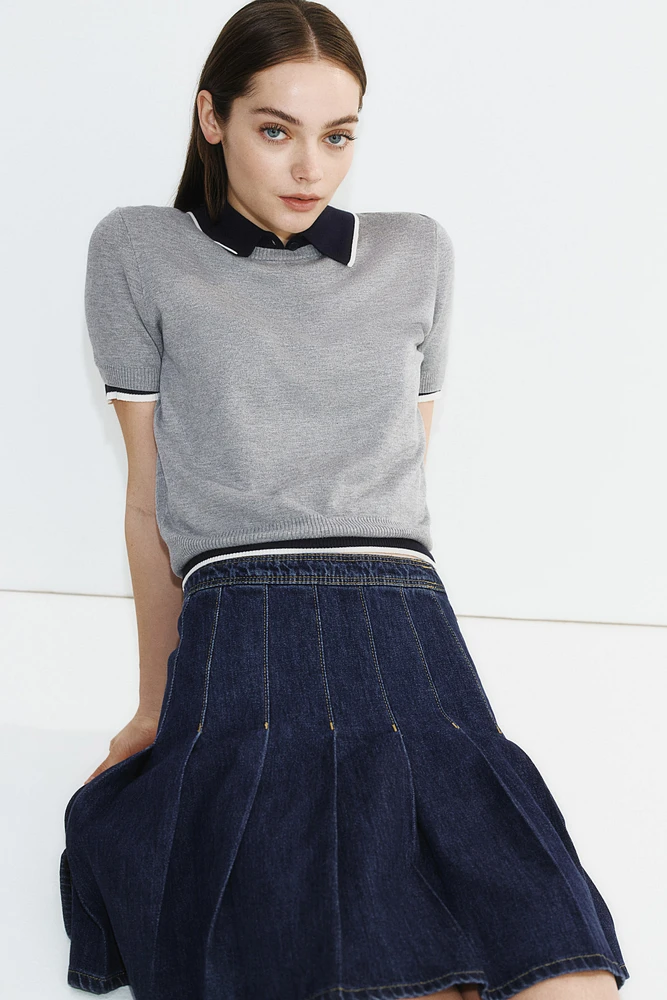 Fine-Knit T-Shirt