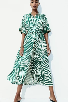 Tie-belt Shirt Dress