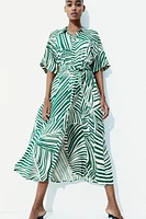 Robe chemisier avec ceinture à nouer