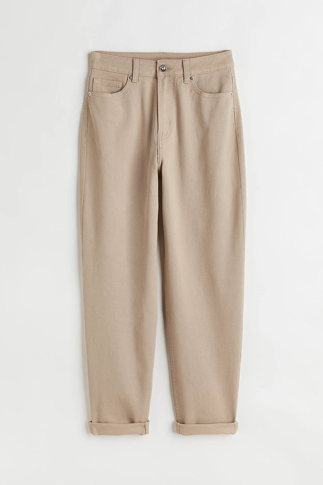 Mom Loose Fit Twill Pants