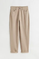 Mom Loose Fit Twill Pants