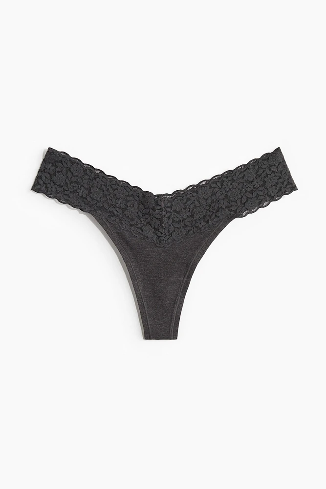 10-pack Lace Thong Briefs
