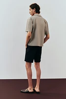 Regular-Fit Ribbed Resort Shirt