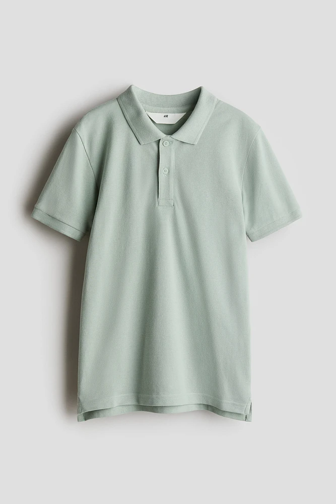 Polo en piqué de coton