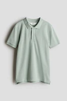 Polo en piqué de coton