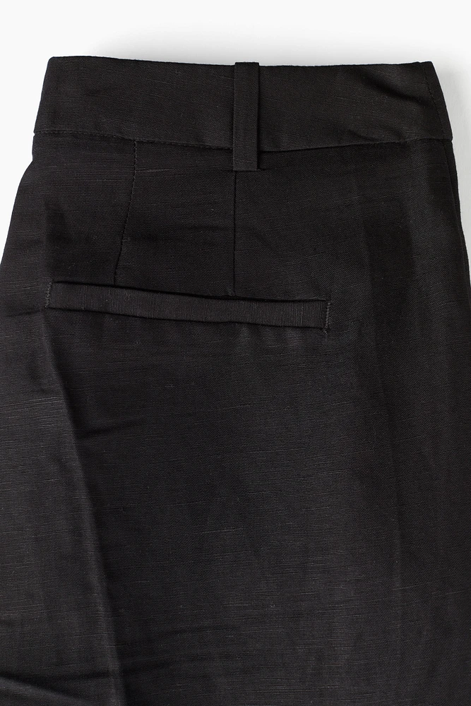 Dressy Linen-blend Pants