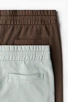 Lot de 2 shorts coupe classique en molleton