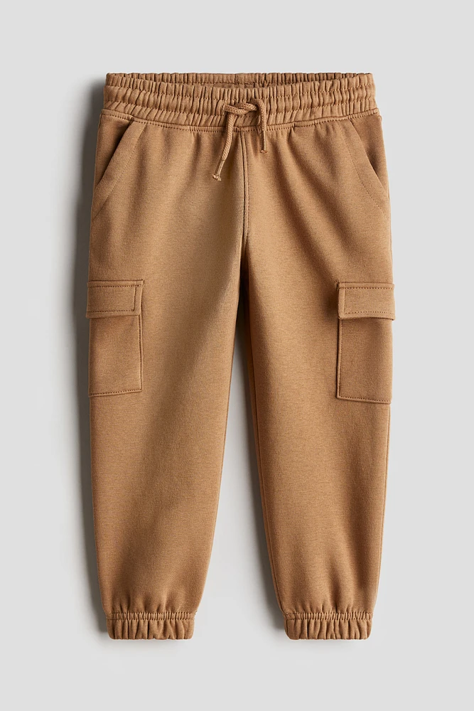 Pantalon de jogging cargo à l'intérieur brossé
