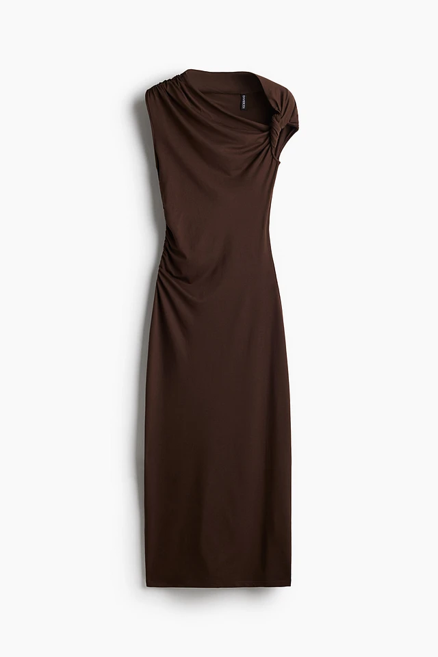 long sleeve brown lace dress Floral-Lace Long Formal Dress with Long Sleeves Dark Emerald / 12