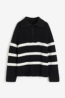 Oversized Half-zip Sweater