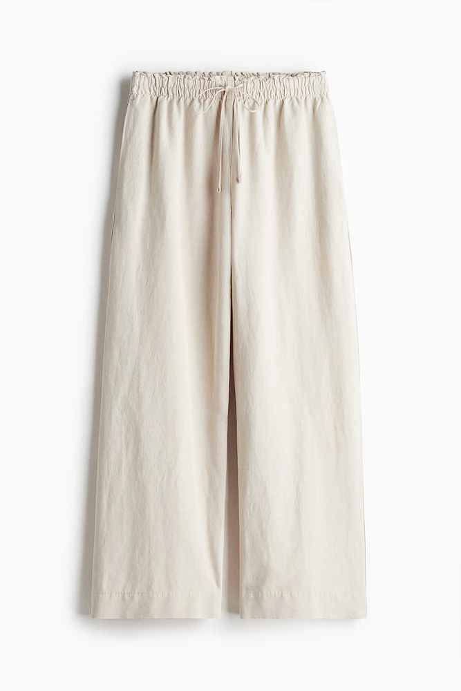 Linen-blend Pants