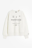 Oversized Sweatshirt with Motif