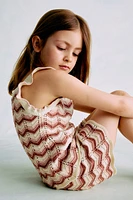 2-Piece Cotton Pointelle-Knit Set