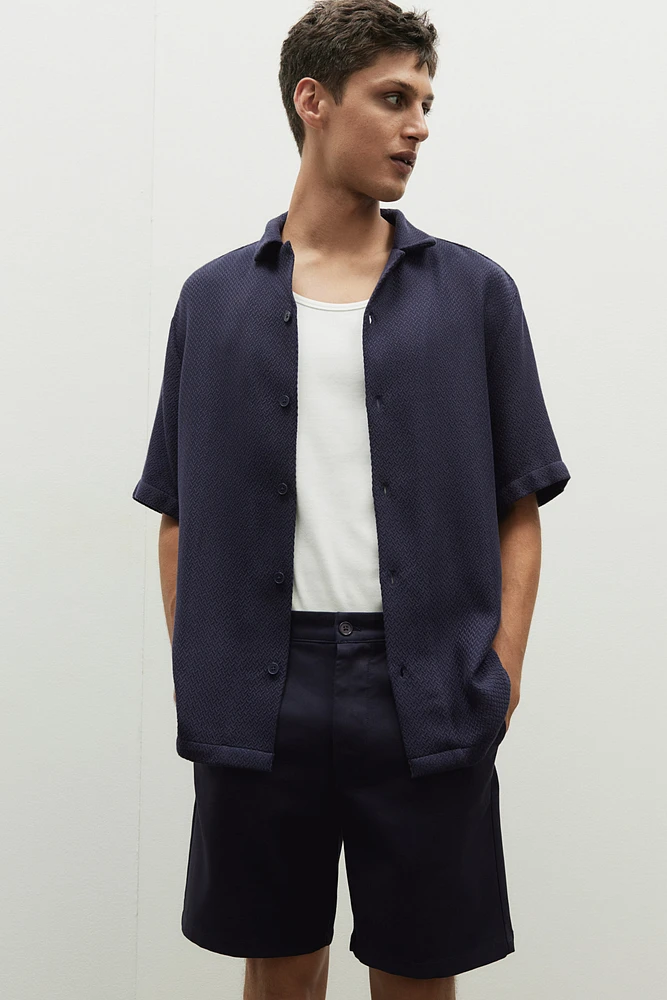 Regular Fit Textured Resort Shirt