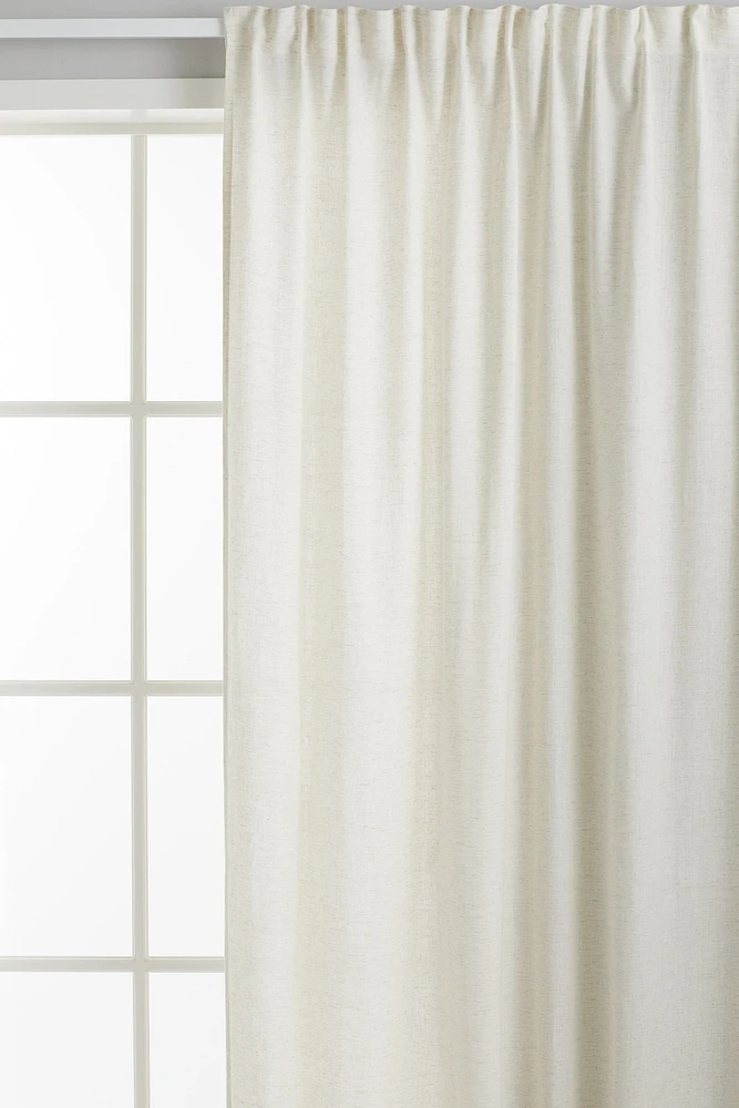 One-pack Long and Wide Lyocell-Blend Curtain Panel