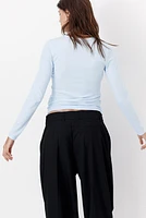 MAMA Ribbed Jersey Top