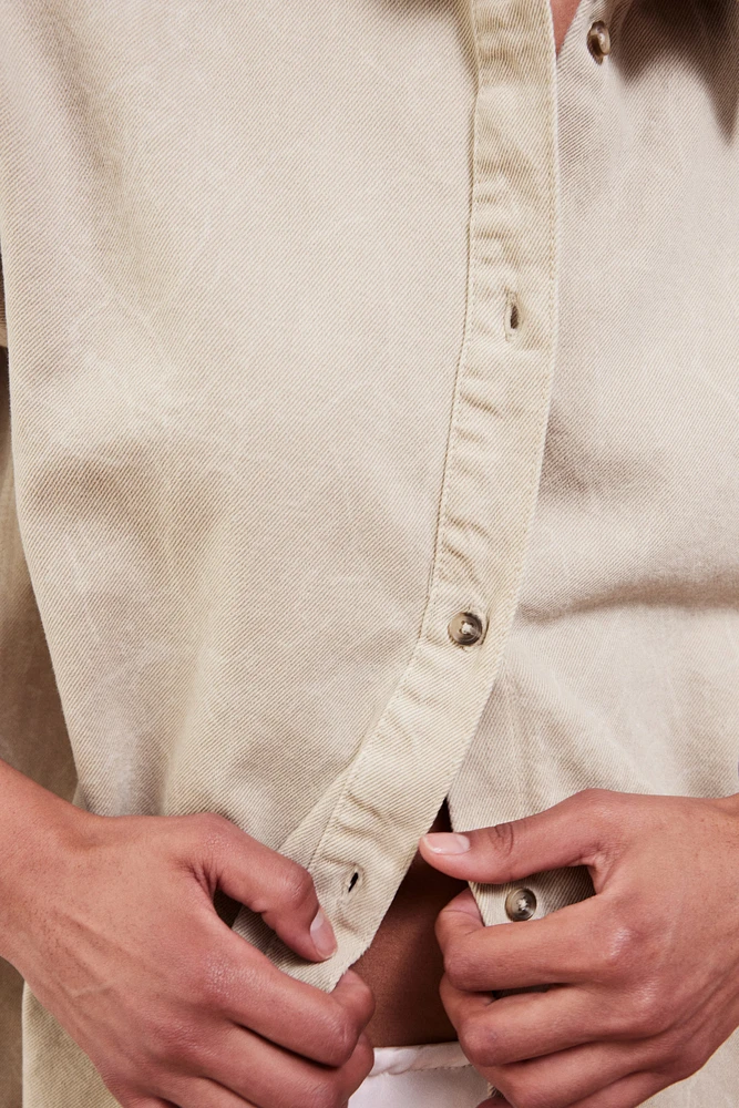 Chemise ample en denim