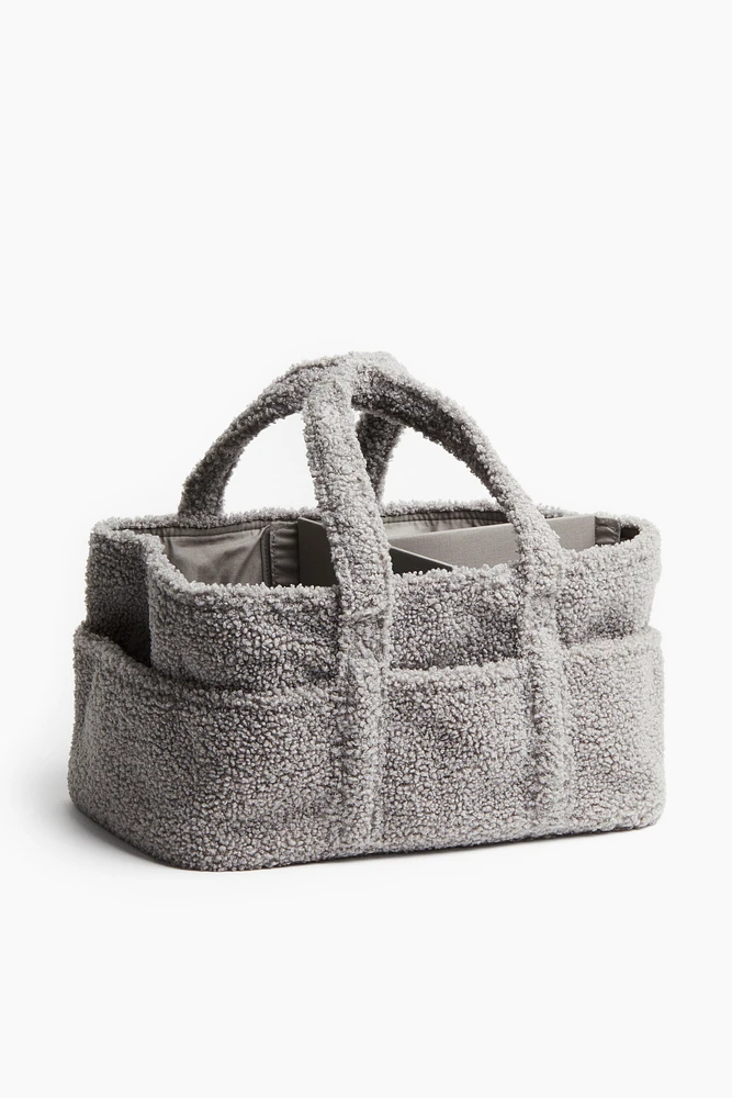 Sac à langer en tissu peluche