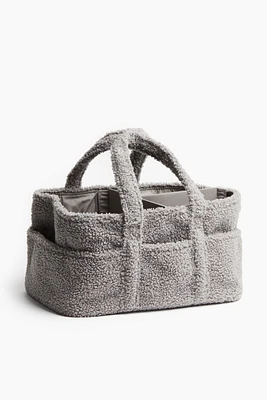 Sac à langer en tissu peluche