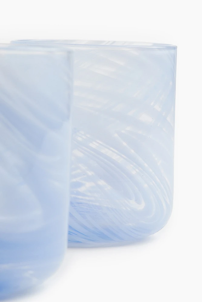 Lot de 2 verres à eau motif